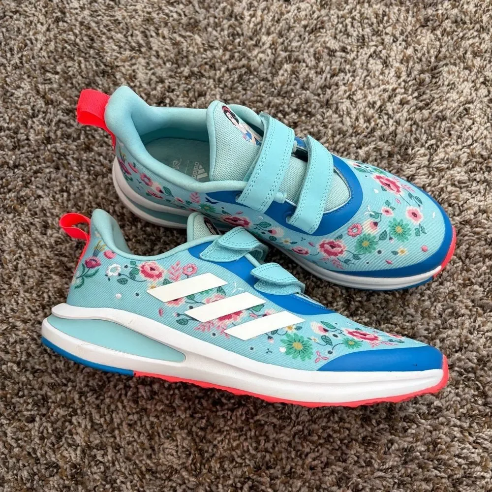 Adidas X Disney Snow White Fortarun Floral Print Sneakers Big Kid